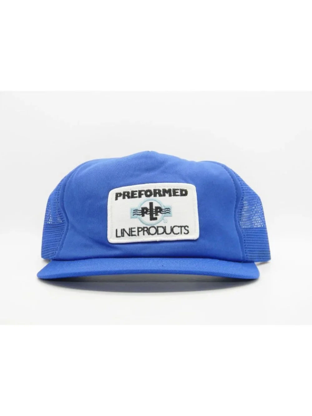 Vintage Preformed Line Products Trucker Hat PLP Patch Cap Made in USA Snapback